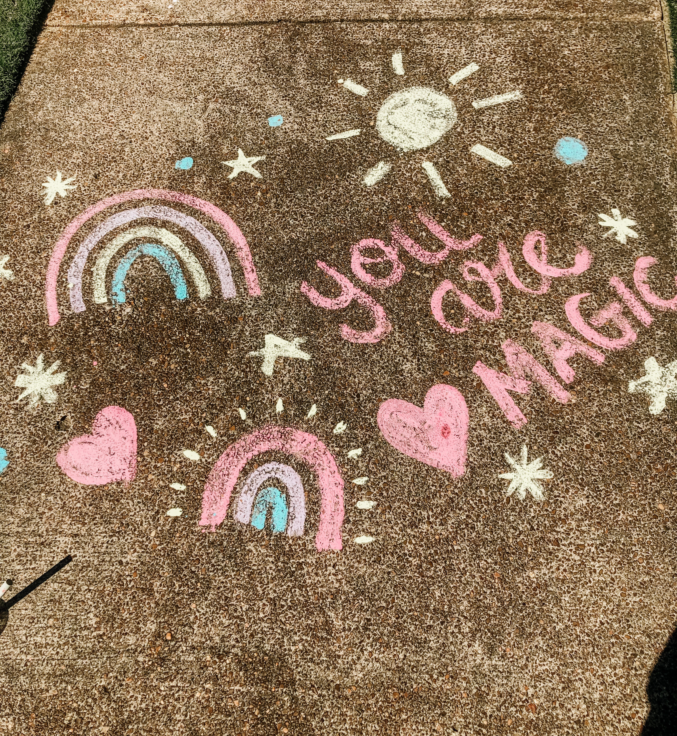 sidewalk chalk art