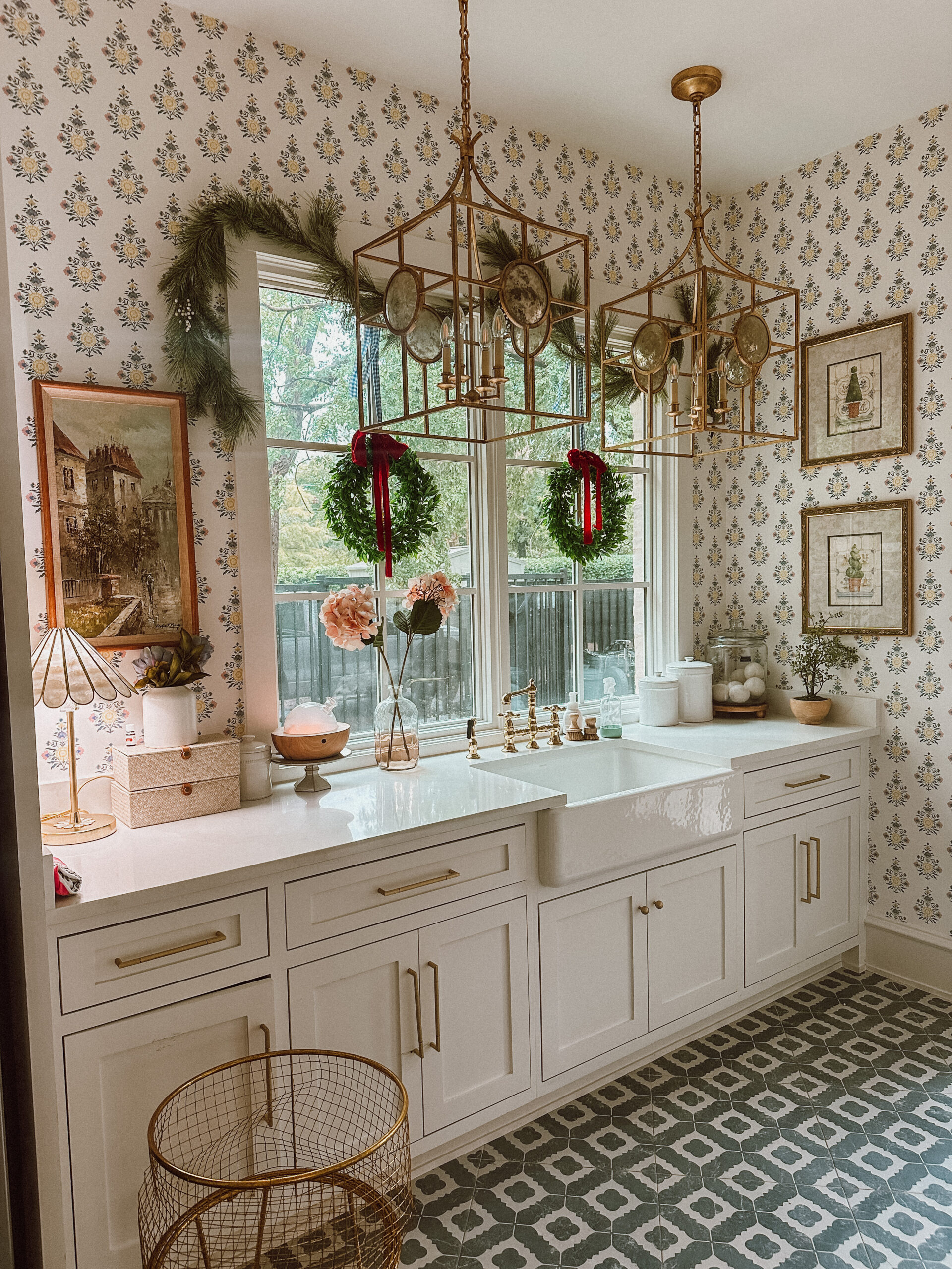realistic faux christmas garland 1