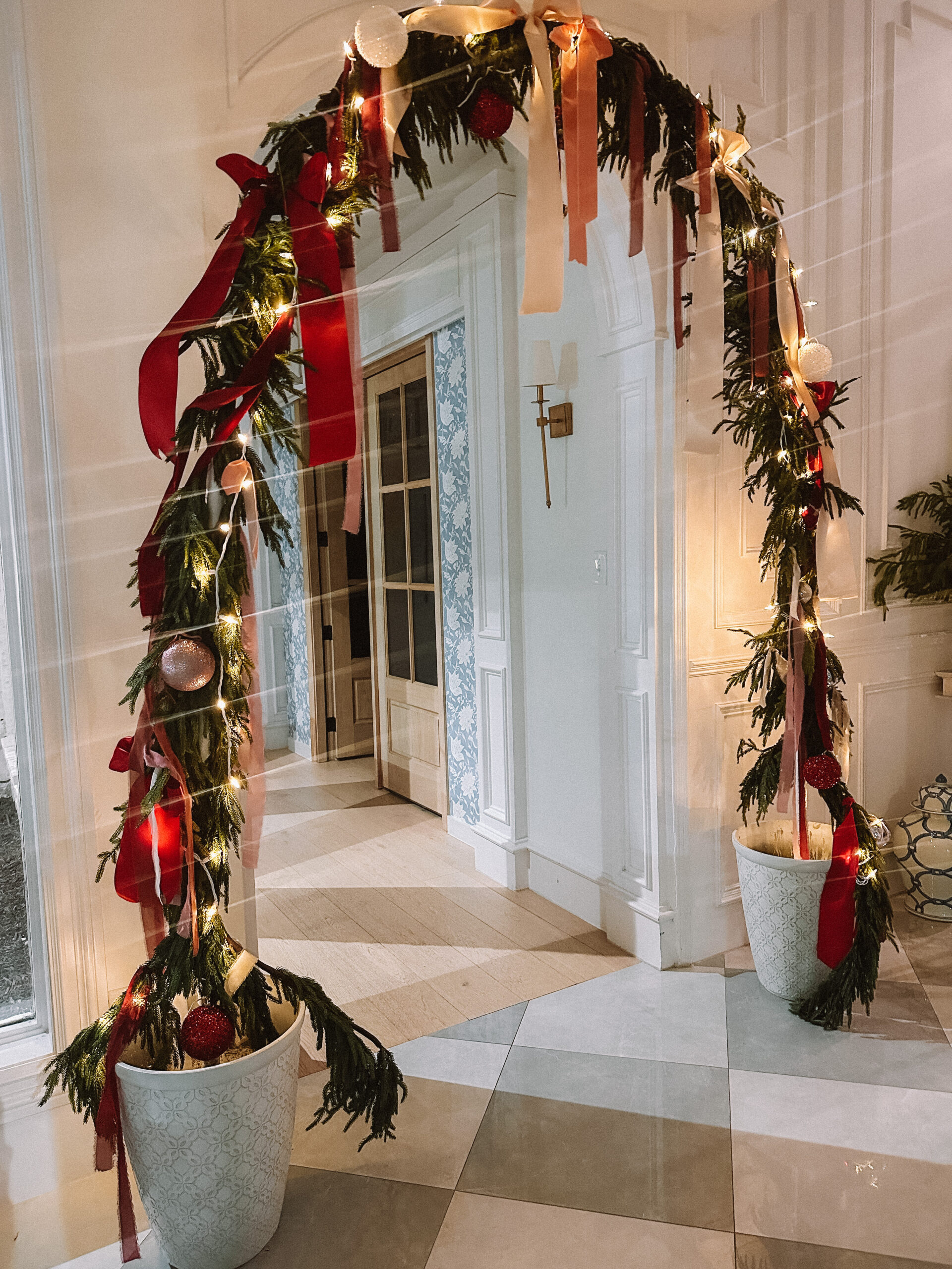 realistic faux christmas garland wiegands blog
