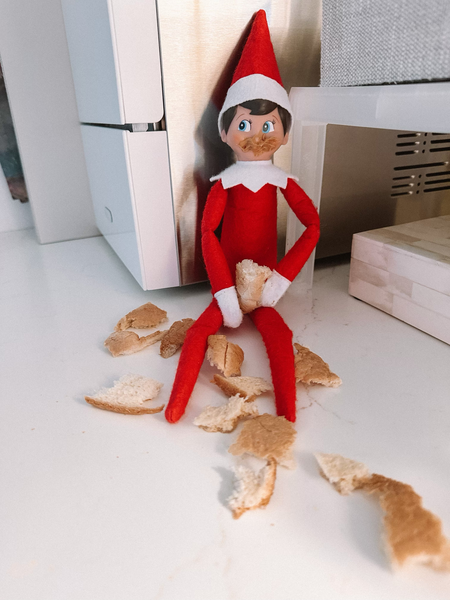 elf on the shelf ideas day 1