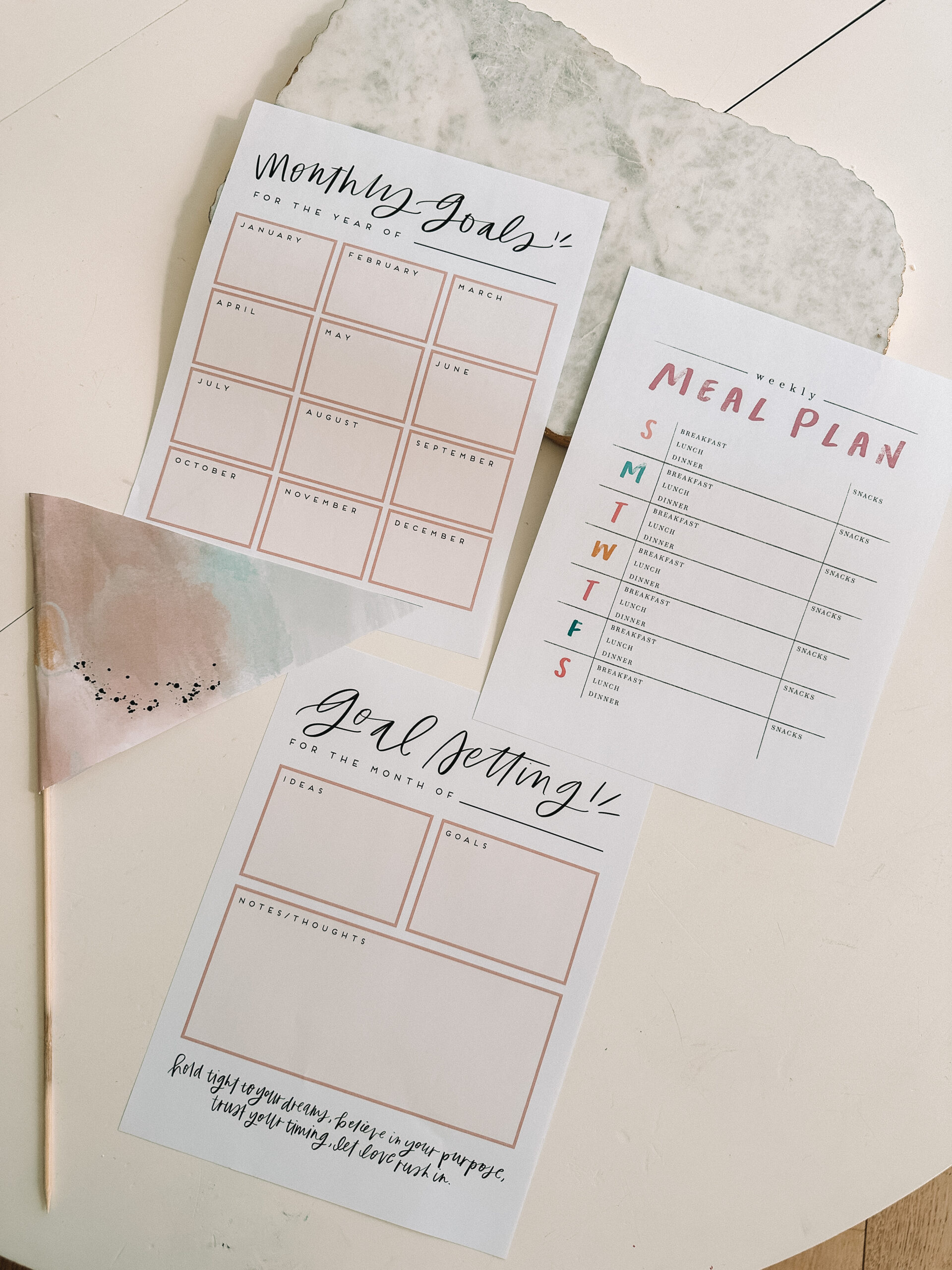 January printables
